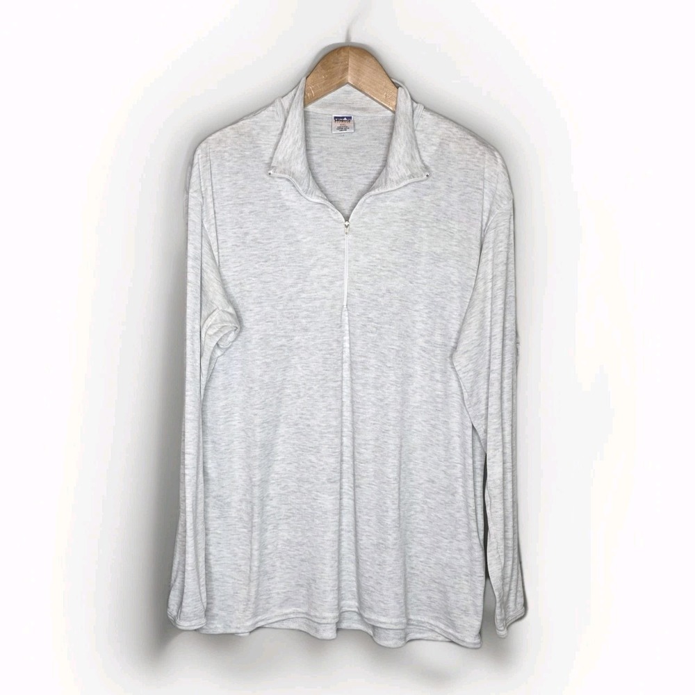 Patagonia Capilene Shirt Mens CXL Gray Long Sleeve Henley Thermal Layers Light‎